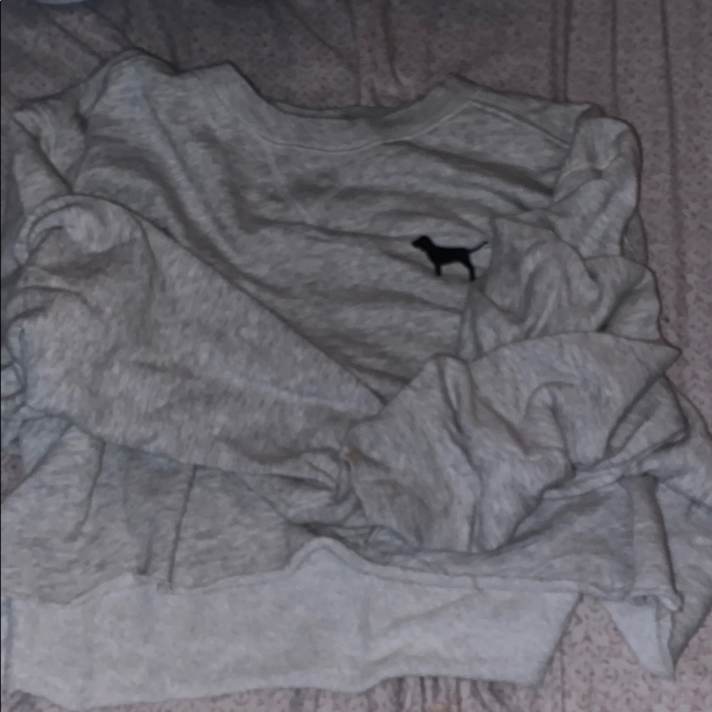 PINK Long-Sleeve Crop Shirt